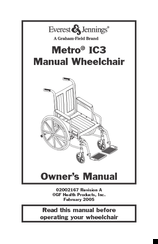 Everest & Jennings Metro IC3 Plus Owner's Manual