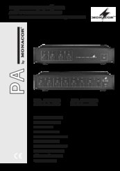 Monacor PA-1850D Instruction Manual