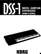 Korg DSS-1 Owner's Manual