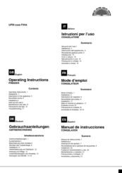 Hotpoint UPSI SERIES Operating Instructions Manual