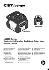 CST/berger LM800DP Original Instructions Manual