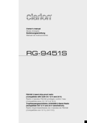 Clarion RG-9451S Owner's Manual