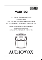 Audiovox MMD102 Manual