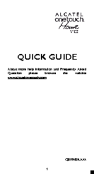 Alcatel Home V102 Quick Manual