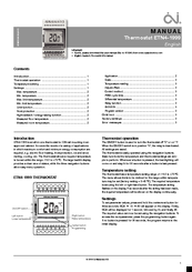 OJ ELECTRONIC ETN4-1999 ALL-IN-ONE THERMOSTAT 19.5-70 DEG C