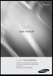 Samsung DVD-HR770 User Manual
