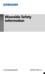 Samsung SM-R720 Safety Information Manual