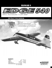 Hangar 9 EDGE 540 Instruction Manual