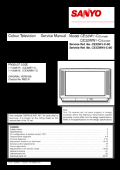 Sanyo CE32W1-C Service Manual