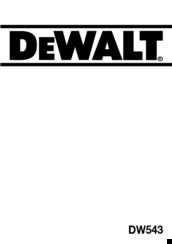 DeWalt DW543 User Manual