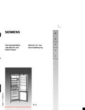 Siemens KI 38VX20 Instructions For Use Manual