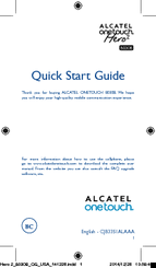 Alcatel HERO 2 8030B Quick Start Manual