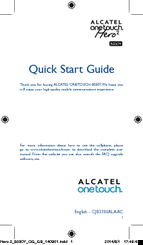 Alcatel HERO 2 8030Y Quick Start Manual
