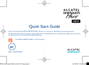 Alcatel HERO 8 D819 Quick Start Manual