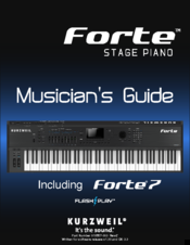 Kurzweil Forte 7 Musician's Manual