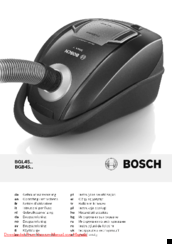 Bosch BGB45 series Operating Instructions Manual
