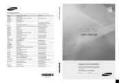Samsung LE22C430 User Manual