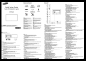 Samsung DM82D Quick Setup Manual
