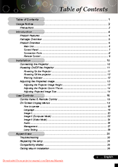 Optoma EzPro 739 User Manual