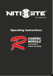 NiteSite R Operating Instructions Manual