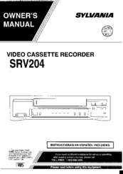 Sylvania SRV204 Owner's Manual