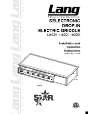 Lang 160SDI Installation And Operation Instructions Manual