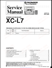 Pioneer XC-L7 Service Manual