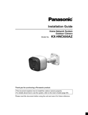 Panasonic KX-HNC600AZ Installation Manual