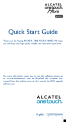 Alcatel HERO 8020D Quick Start Manual