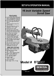 General international BT8007 Manuals 