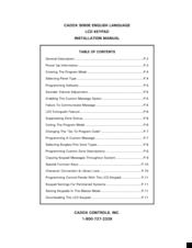 CADDX RANGER 9060E Installation Manual