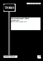 Toro Groundsmaster 328-D 30630 Operator's Manual
