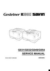 Ricoh G049 Service Manual