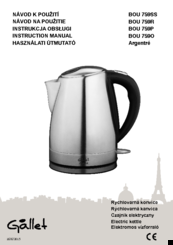 Gallet BOU 759O Instruction Manual