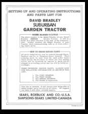 Sears, Roebuck and Co. 917.575131 Setting Up And Operating Instructions