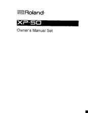 Roland XP-50 Quick Start Manual