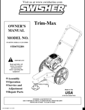 Swisher STD67522BS Owner's Manual