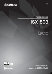 Yamaha Restio ISX-803 Owner's Manual