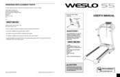 ICON Health & Fitness WESLO CADENCE S5 User Manual