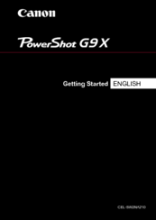 Canon PowerShot G9X Getting Started