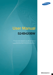 Samsung SyncMaster S24B420BW User Manual