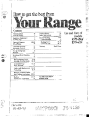 Hotpoint RS744GN Use And Care Manual