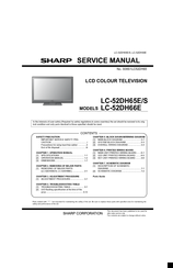 Sharp Aquos LC-52DH65E Service Manual