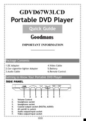 Goodmans GDVD67W3LCD Quick Manual