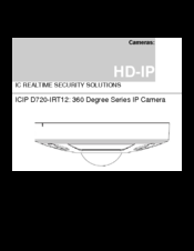 IC Realtime ICIP D720-IRT12 Instruction Manual