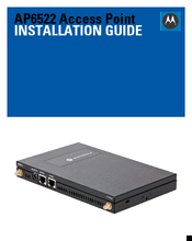 Motorola AP6522 Installation Manual
