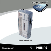 Philips Pocket Memo LFH588 Instructions For Use Manual