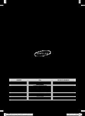 Samsung AF28FVSDA Series User & Installation Manual