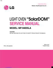 LG SolarDOM MP-9483SLA Service Manual