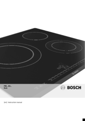 Bosch PIE...N1 SERIES Instruction Manual